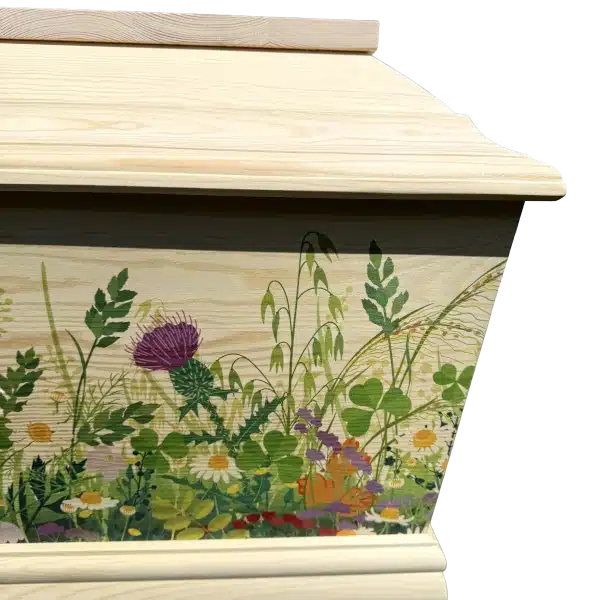 fyrretraeskiste-malet-mark Fyrretræskiste med påmalet markblomster